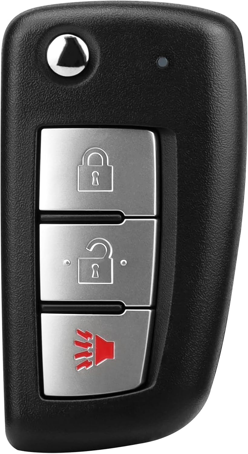 OGATOO 3-Button Keyless Entry Remote Control Replacement CWTWB1G767 for Nissan Rogue 2014-2020, Black Plastic Key Fob Uncut Flip Fits SUV
