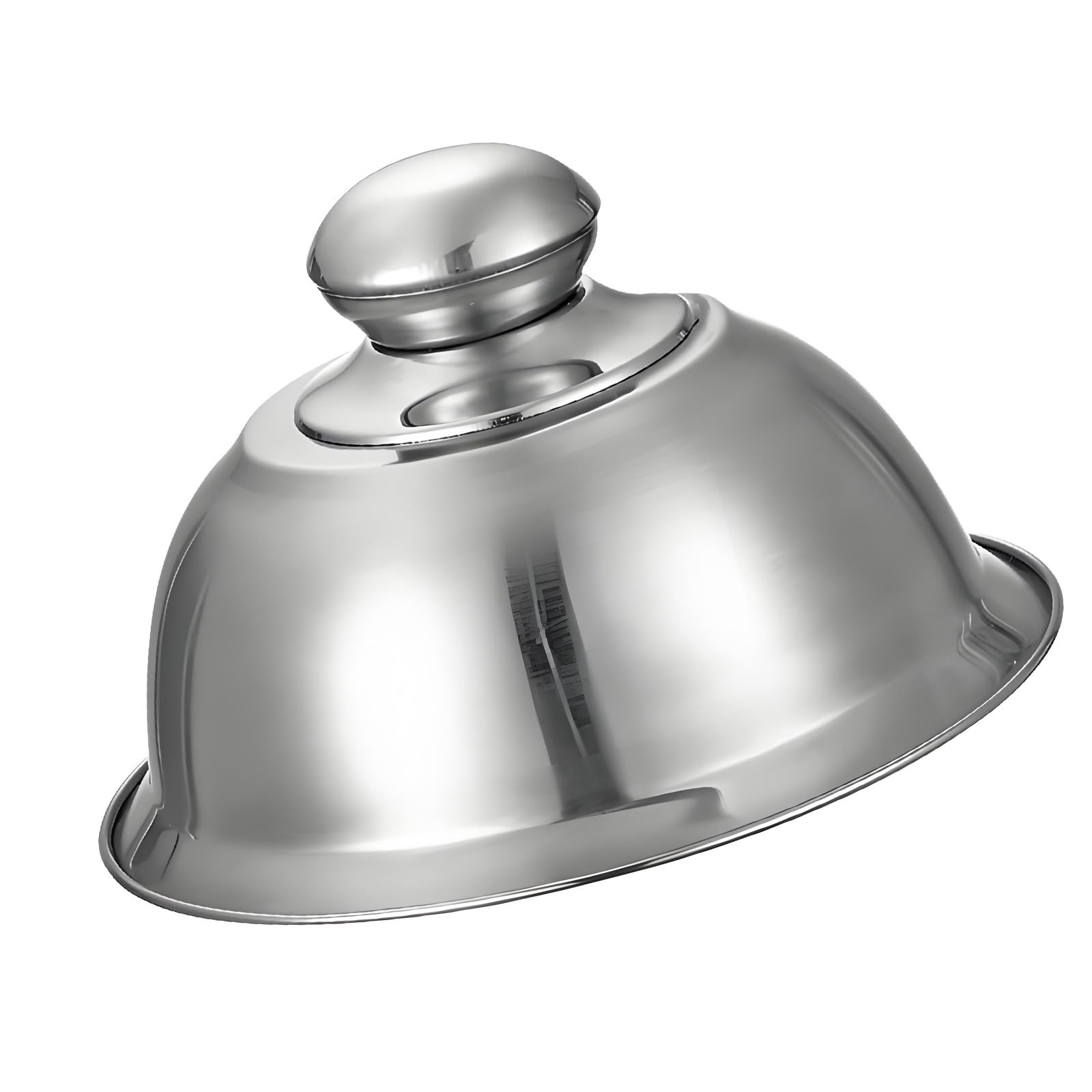 Round Griddle Grills Cover Lid Stainless Steel Basting Cover Cloche Cheese Melting Dome for Restaurants and Home Cooking Cheese Melting Dome