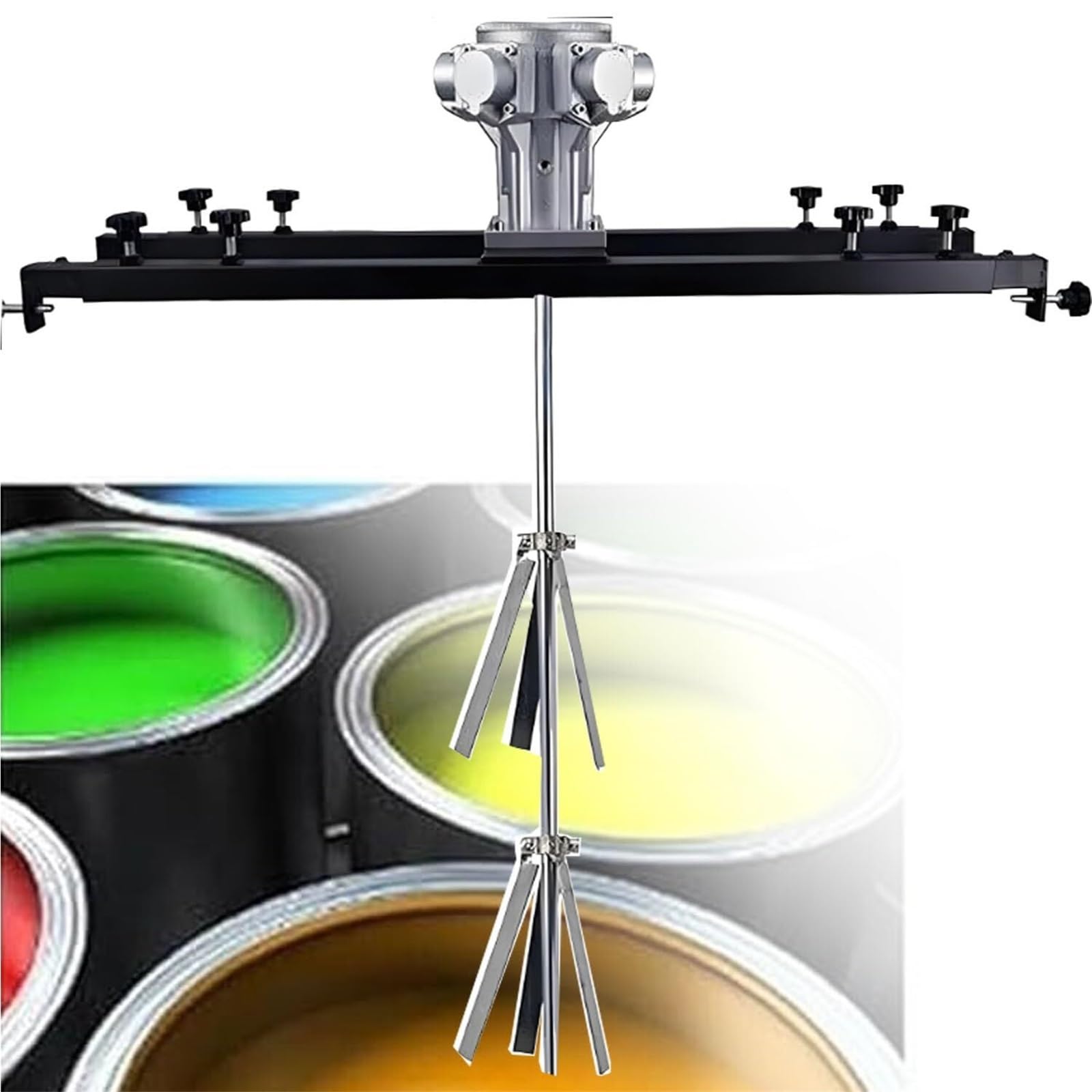 JKJZSALJ Pneumatic Stirrer Air Tool For Industrial Mixing, Barrel Design For Efficient Paint Stirring, Ibc-Compatible Mixing Solution