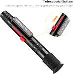 K&F CONCEPT Lens Cleaning Pen, Two-in-One Function with Cleaning Brushes & Carbon Tips, Suitable for Camera Lens and Filter Cleaning