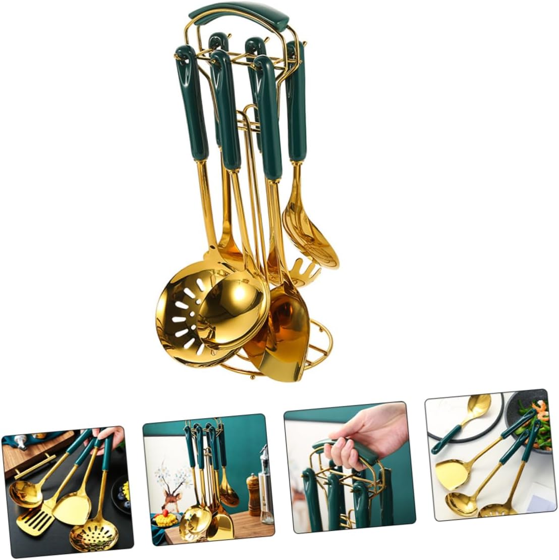 Ciieeo Cookware Kitchen Gadgets Silverware Spoons Utensil Easy to Clean and Use