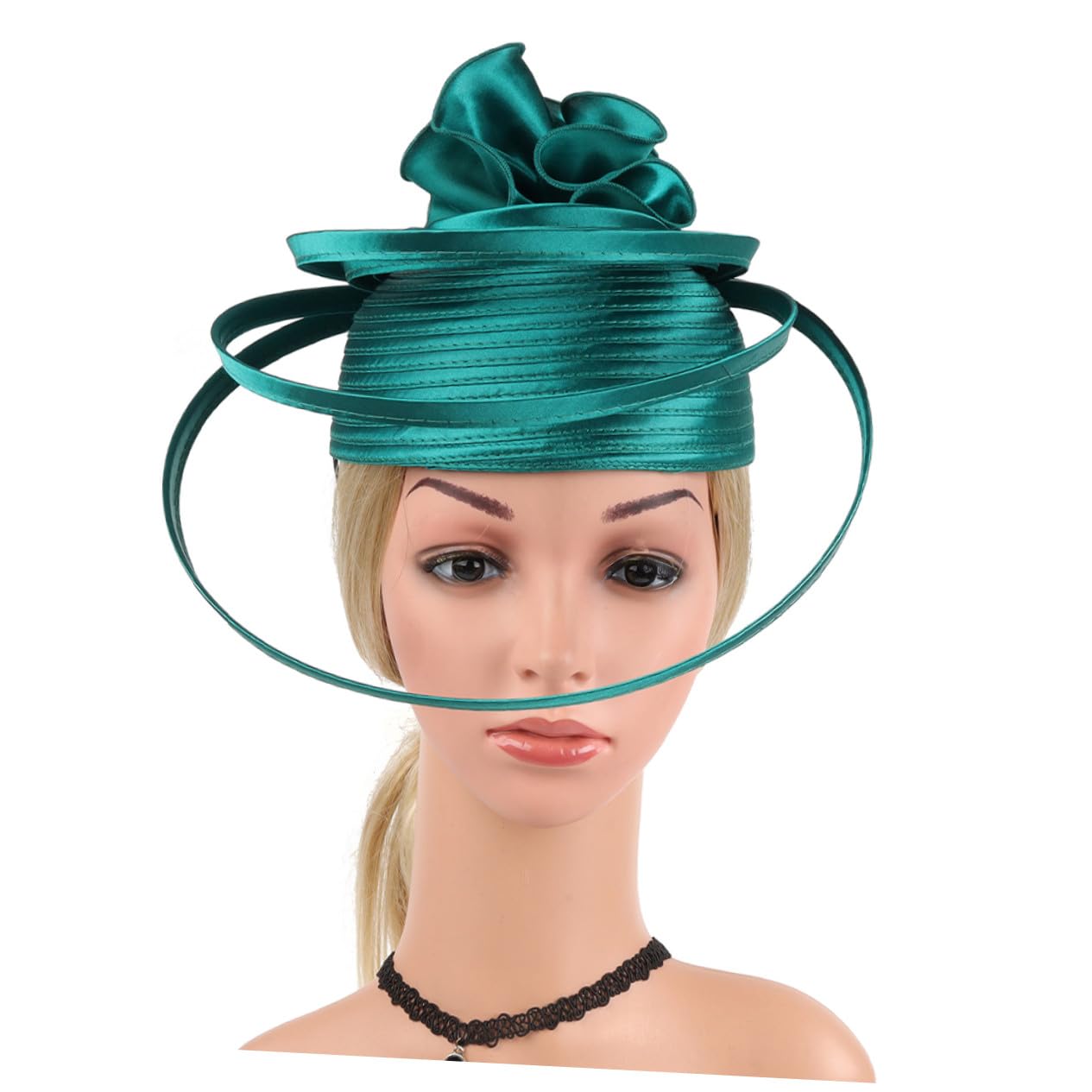 Gatuida Fascinator da Donna Elegante Resistente, Cappello da Sposa retrò Leggero Fascia, Accessorio per Chioma per Matrimoni, Banchetti e Feste Formali