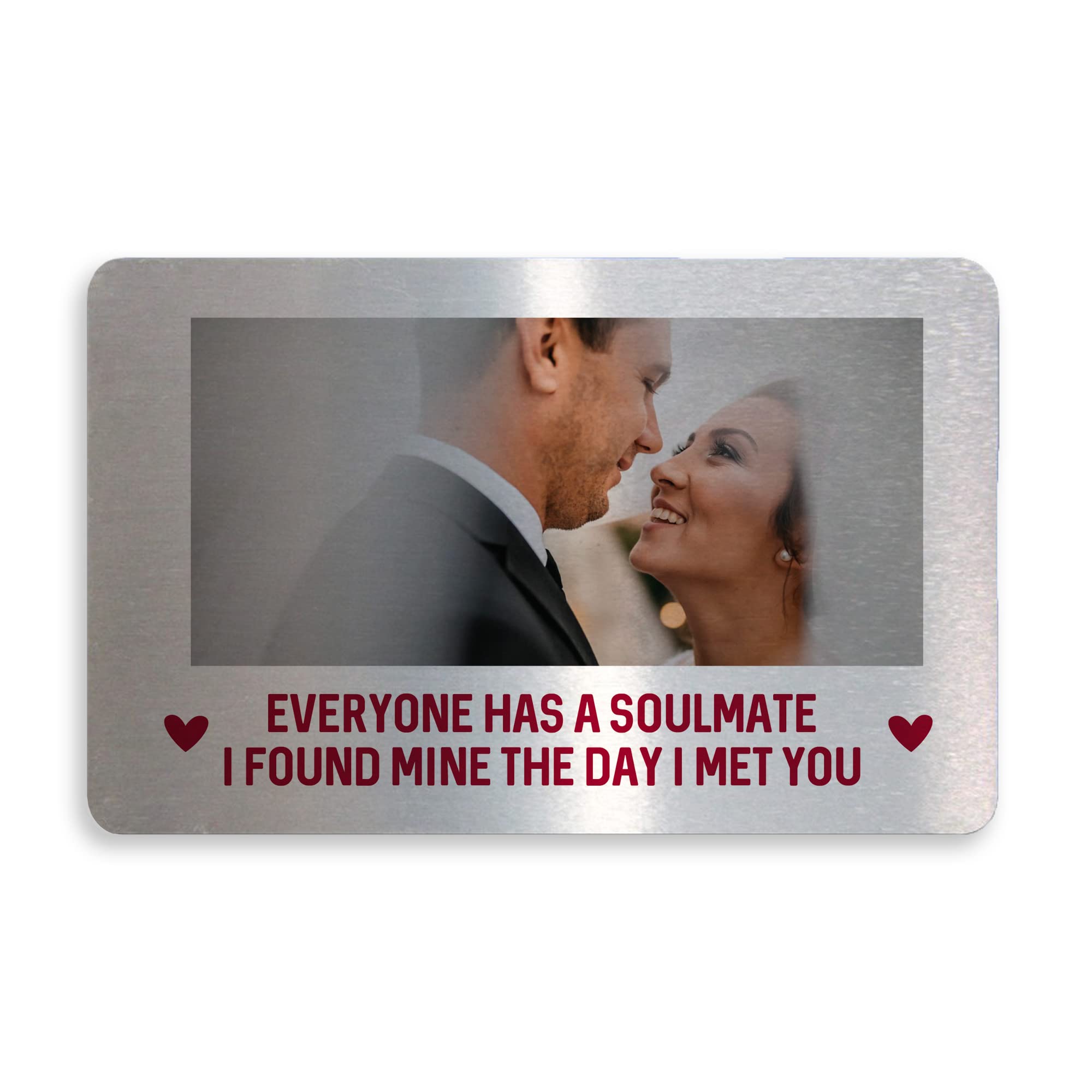 Soulmate Gift For Valentines Day Anniversary Personalised Wallet Card Gift For Him Her