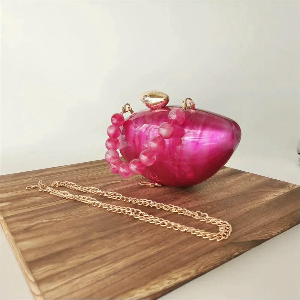 Pearl Acrylique Femmes Shell Box Clutches Pro Petit Soirée Minaudière Sacs Mariage Mariée Sacs À Main Fête