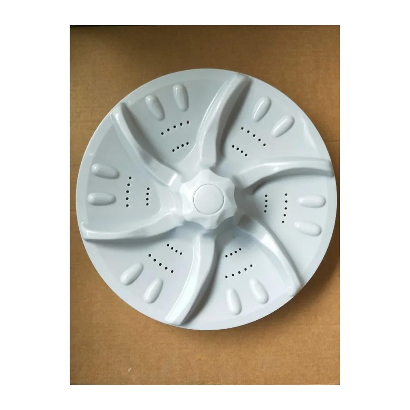 Impulsor de lavadora for SJ008 SJ013, piezas de repuesto for lavadora con rueda ondulada de núcleo metálico de 340mm/375mm de diámetro(375mm)