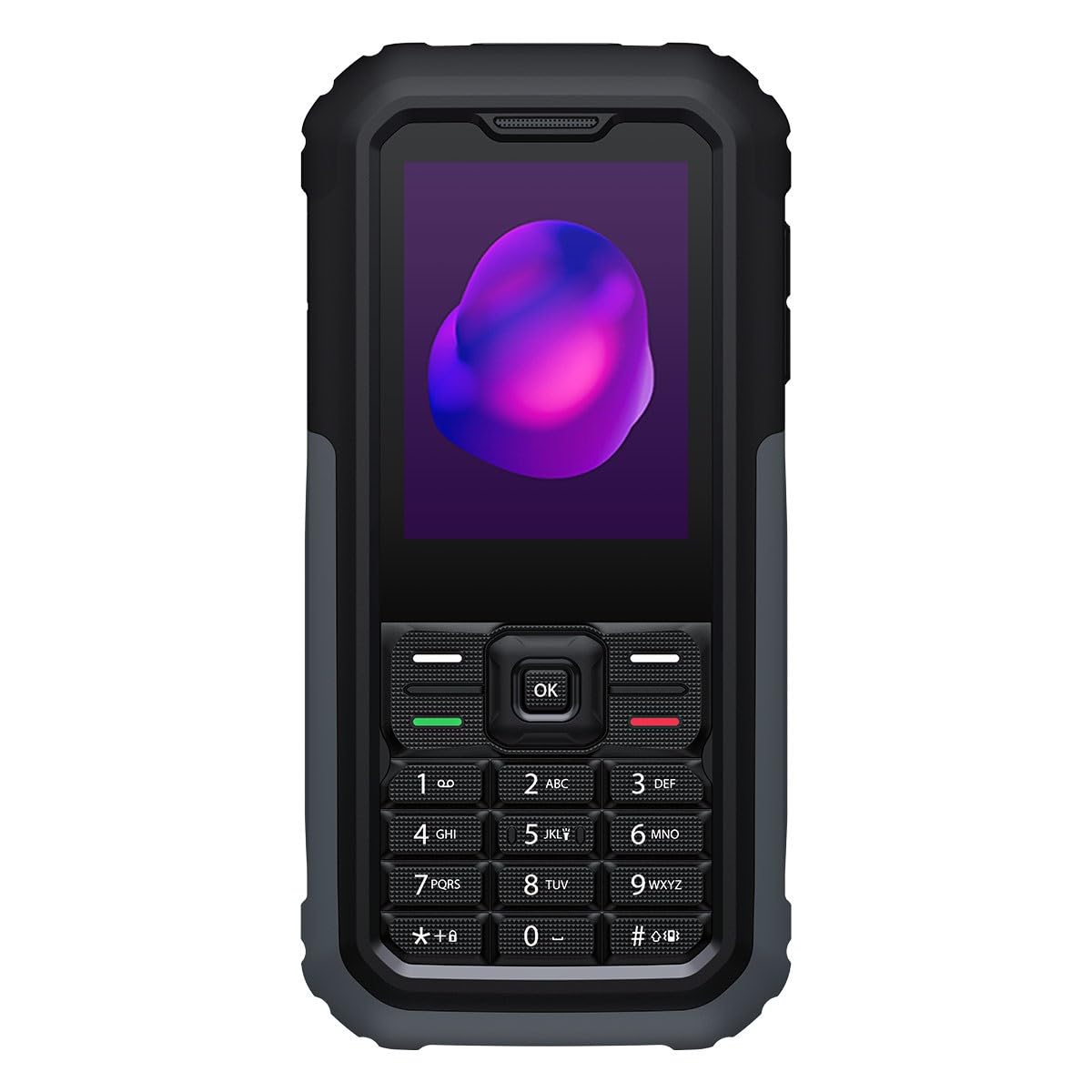TCL 3189 – Robustes 4G-Telefon, wasserdicht und stoßfest IP68, 17 Tage Akkulaufzeit, SOS-Taste, HD-Anrufe, LED-Taschenlampe, Dual-SIM, Himalaya-Grau