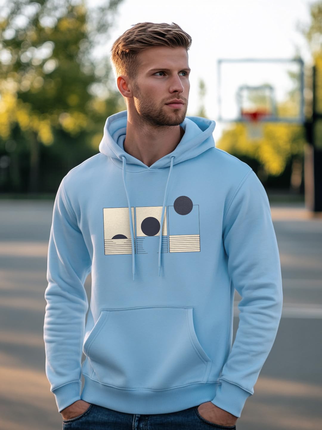 NOBERO, 1M-TWHO-C0680 męska bluza z kapturem