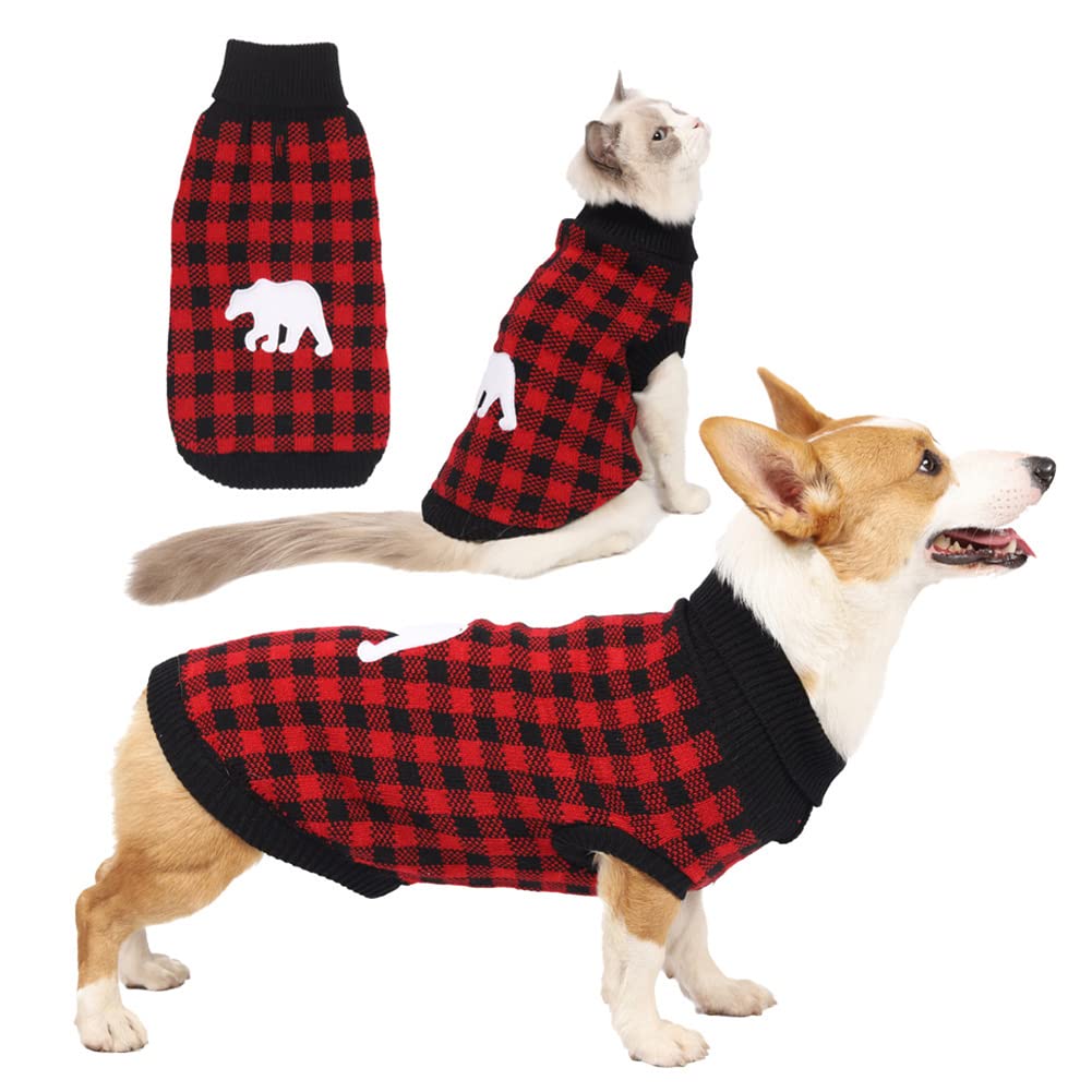 Kerst Jumper Xmas Huisdier Trui Kleding Lelijk Gestreepte Rendieren Vakantie Kostuum Nieuwjaar Cadeau Voor Puppy Kat Kleine Medium Grote Honden A,L
