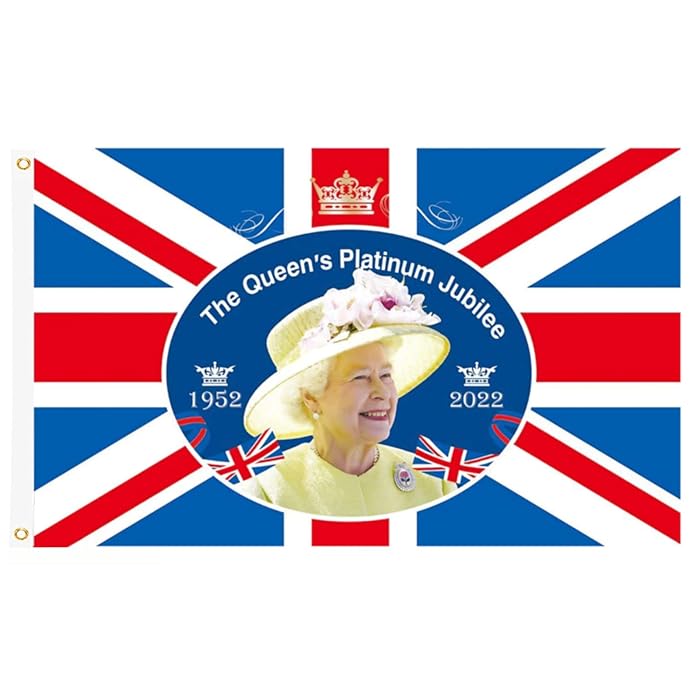 Buy GELASGO 5ft X 3ft Queens Platinum Jubilee Union Jack Flag, Great