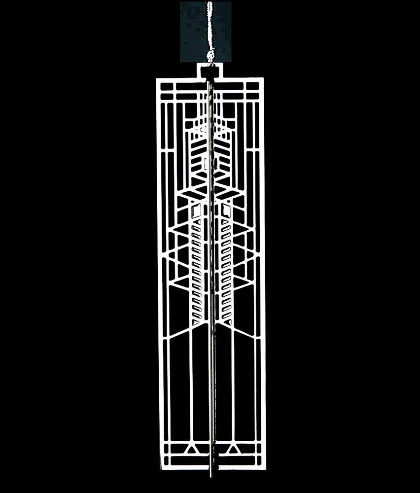 Frank Lloyd Wright Robie Art Glass Christmas Ornament WrightSicle