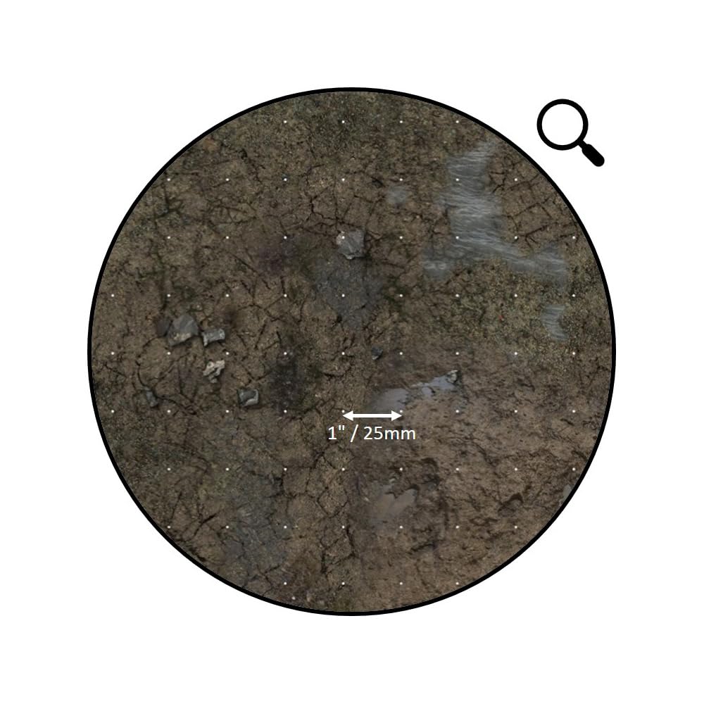 Battle Systems Muddy Streets Tapis de jeu 3 x 3 – Grille