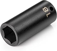 Vista 60 de TEKTON Dado de impacto de 6 puntos de 3/8 pulgadas x 8 mm de profundidad SID13108