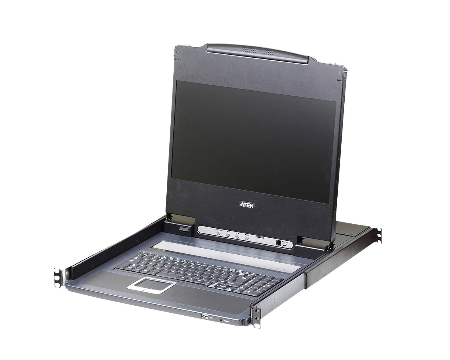 Aten CL6700MW-ATA-2XK06SG interruptor KVM Montaje en rack Negro - Periférico de entrada (USB, USB, USB tipo A, USB Tipo B, Full HD, 1920 x 1080 Pixeles, Negro)