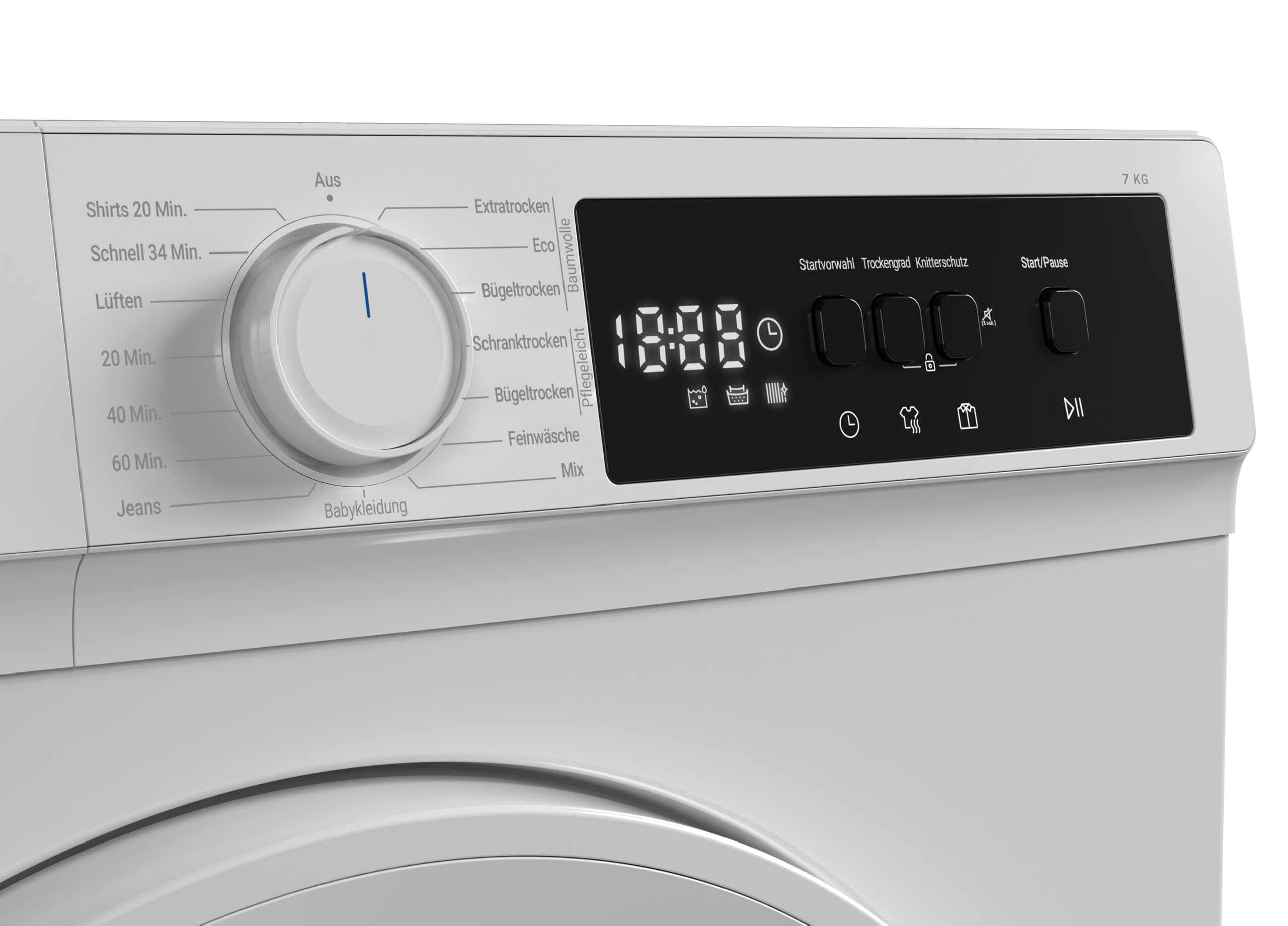 Daewoo TD-BR7GP0WD0-DE Wäschetrockner 7kg D 15 Trockenprogramme Weiß