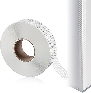 Fugenband Selbstklebend 5CMx40M – PVC Fugenband für Trockenbau, Knauf mit Kantenschutz, Eckschiene für Wandecken und Wandrisse Ausbessern – Hochflexibles Dichtungsband