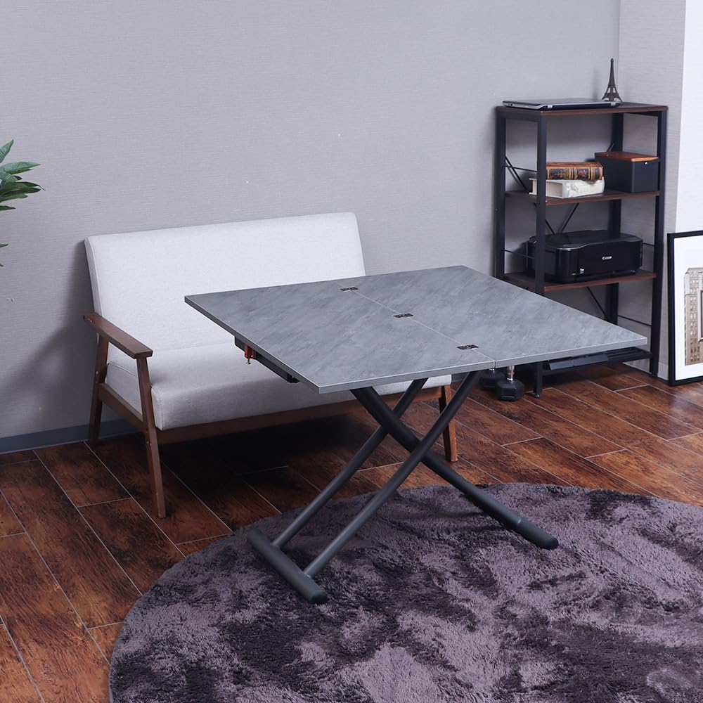 【美品】ヤマソロ 昇降テーブル グロリアス 82-645（ブラウン/ブラック） Amazon｜ヤマソロ 昇降テーブル テーブル グロリアス 82-644 (ブラウン