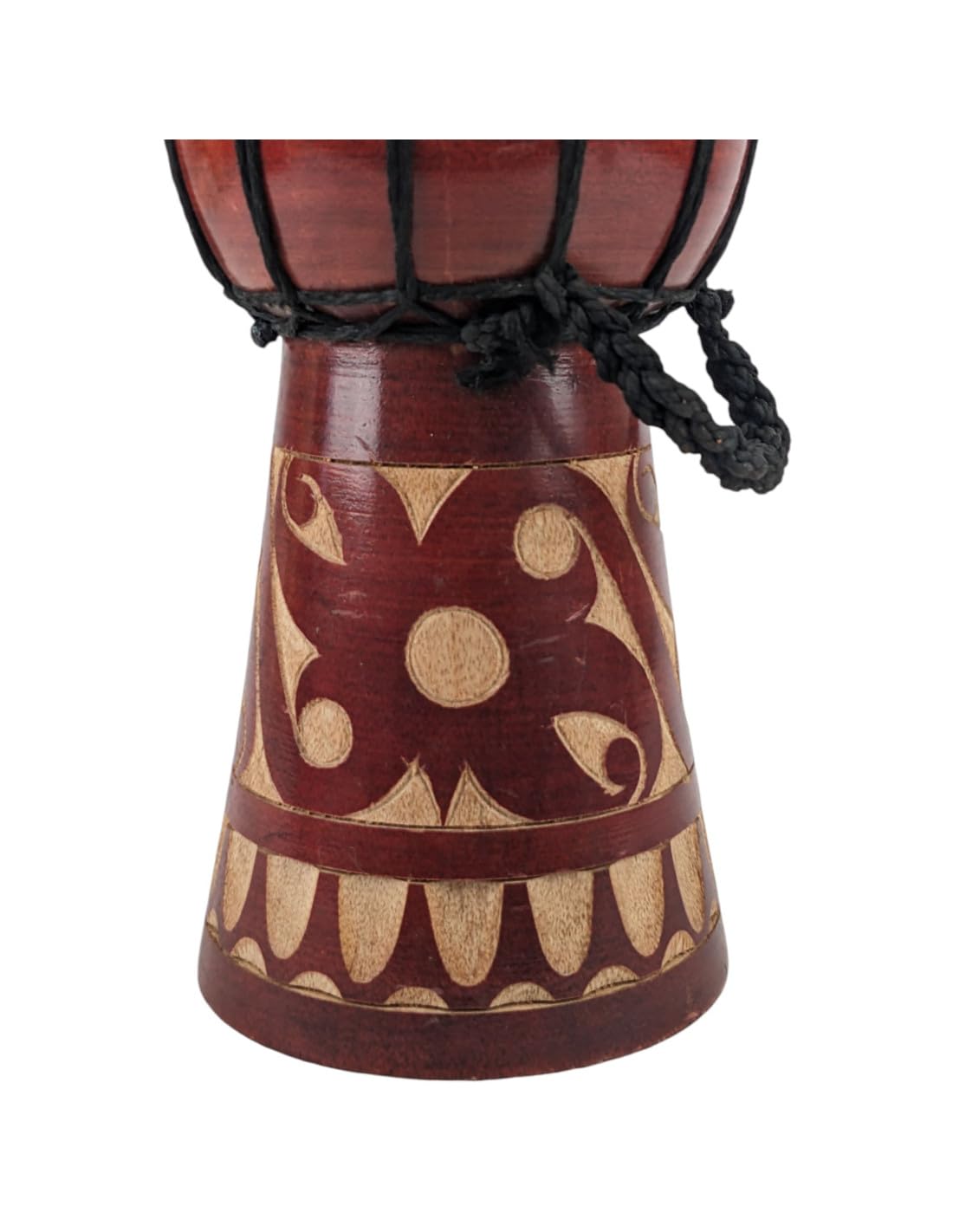 Djembé gravé Motifs ethniques 30cm