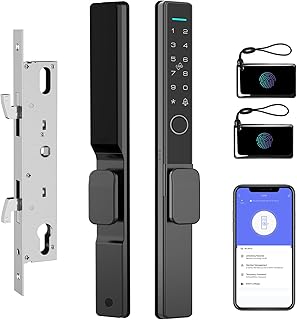 Sliding Glass Door Lock 2085 Ultra-Slim eLinkSmart Waterproof Keyless Mo...