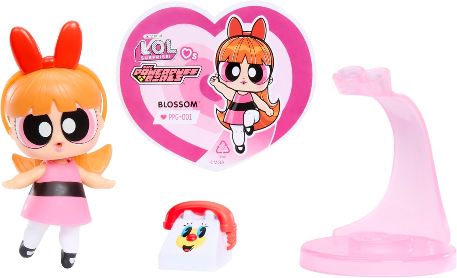 L.O.L. Surprise! Loves The Powerpuff Girls Tots - Zawiera 1 Laleczkę w Opakowaniu Niespodziance, wraz ze Strojem i Akcesoriami, Zbierz całą trójkę