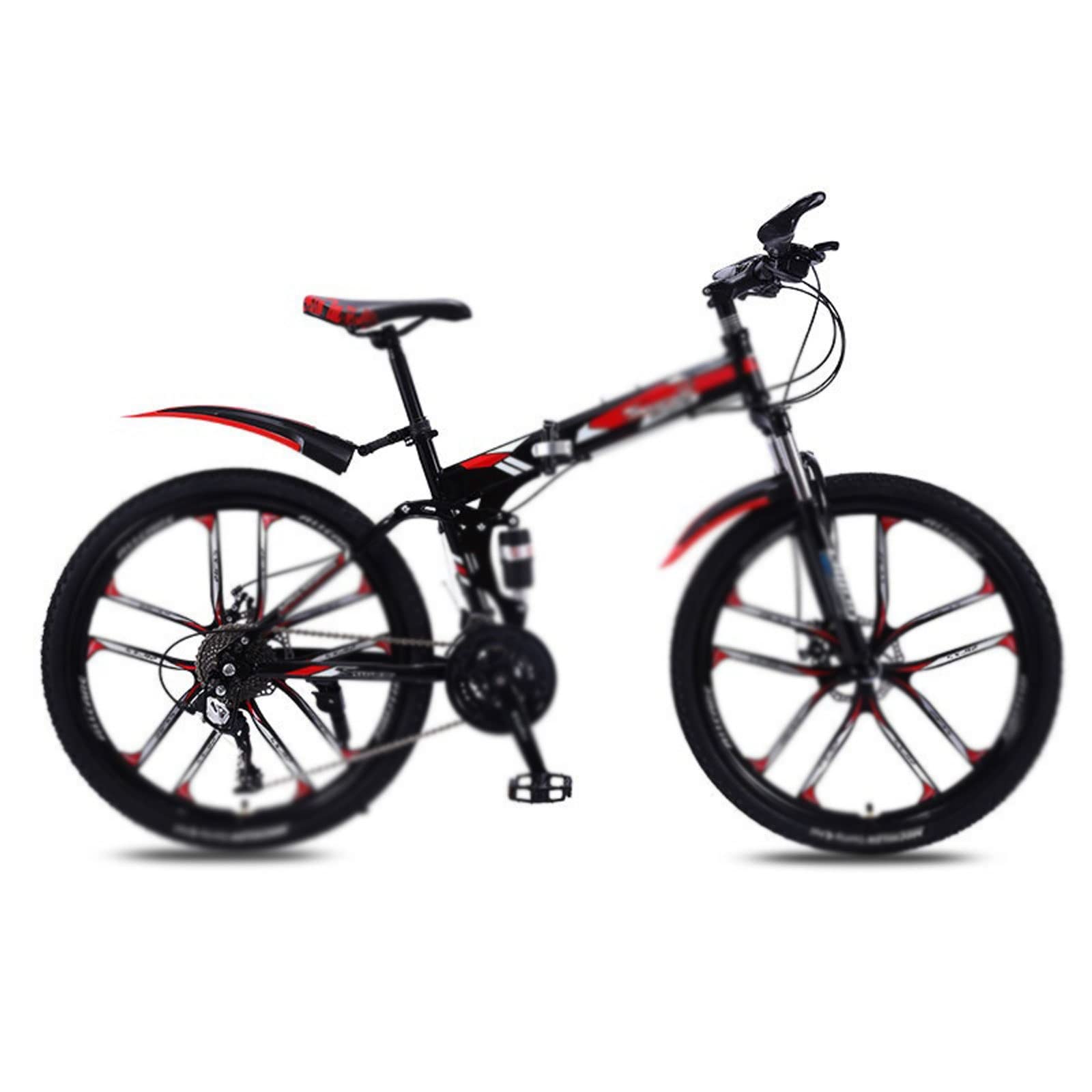 Citybike, Mountainbike High Carbon Stahlrahmen Doppelscheibenbremsen 21-30 Geschwindigkeit Multicolor Sport & Freizeit