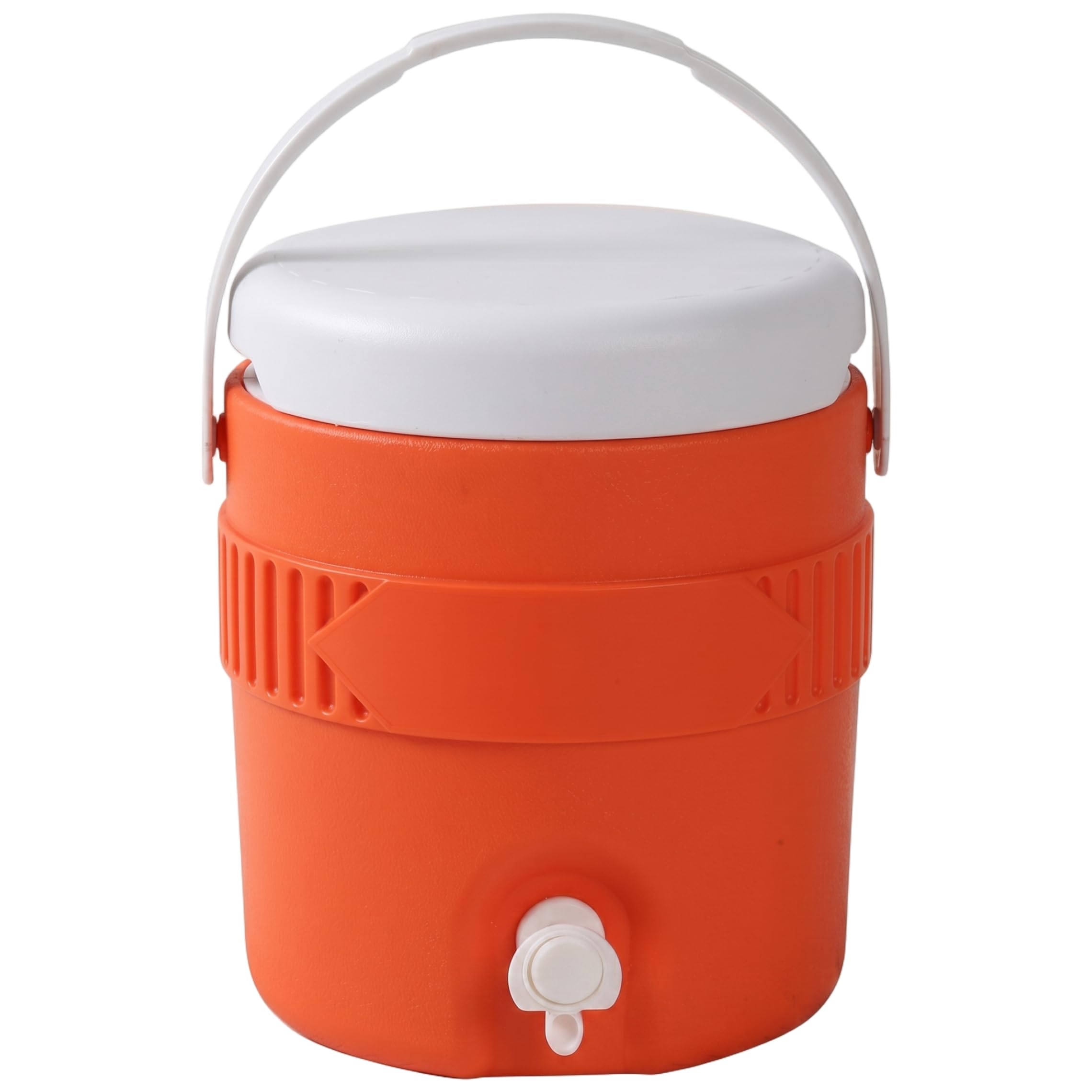 Cooler With Spout, 1 Gallon Sports Water Dispenser, Leakproof Portable Water Jug Cooler With Lid and Handle, Orange