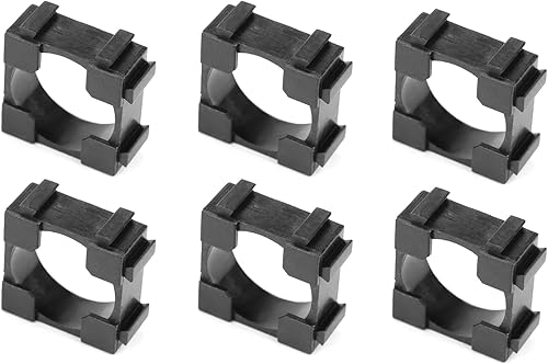 Miniatura 4 de Walfront Soporte de batería de iones de litio, 100 unidades, soporte cilíndrico, soporte de batería/organizador - 0.724 in / 0.7 pulgadas de