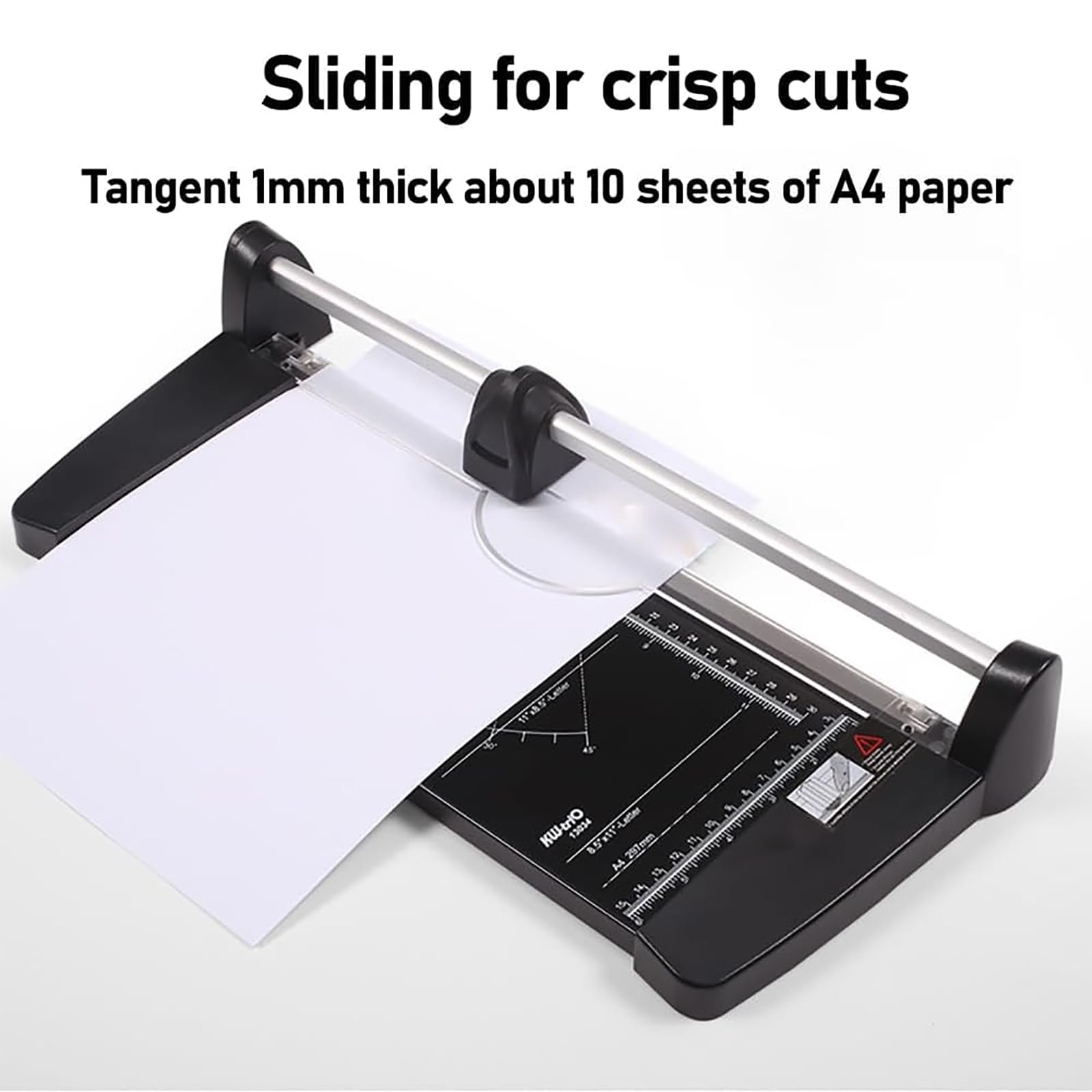 Taglierina Rotativa A2, Taglierina per Carta con Linee di Scala Chiare, capacità di Taglio: 10 Fogli, Lunghezza di Taglio: 600 Mm, Spessore di Taglio: 1 Mm, per Casa, Ufficio, Scuola