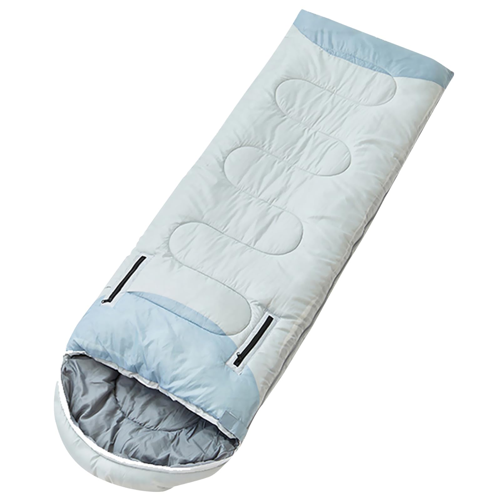 Beauenty Camping Sleeping Bag Wearable Large Sleeping Bags with Arm Zipper Holes Hollow Cotton Filling Cold Weather & Warm Sleeping Bag for Camping Hiking Backpacking Outdoor Travel