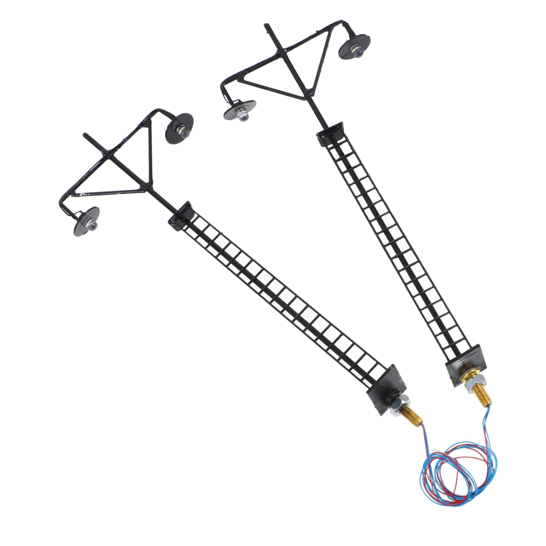 HAPINARY Model Train Lamps Signal Lights Miniature Railroad Light Models for Table Setup 2pcs