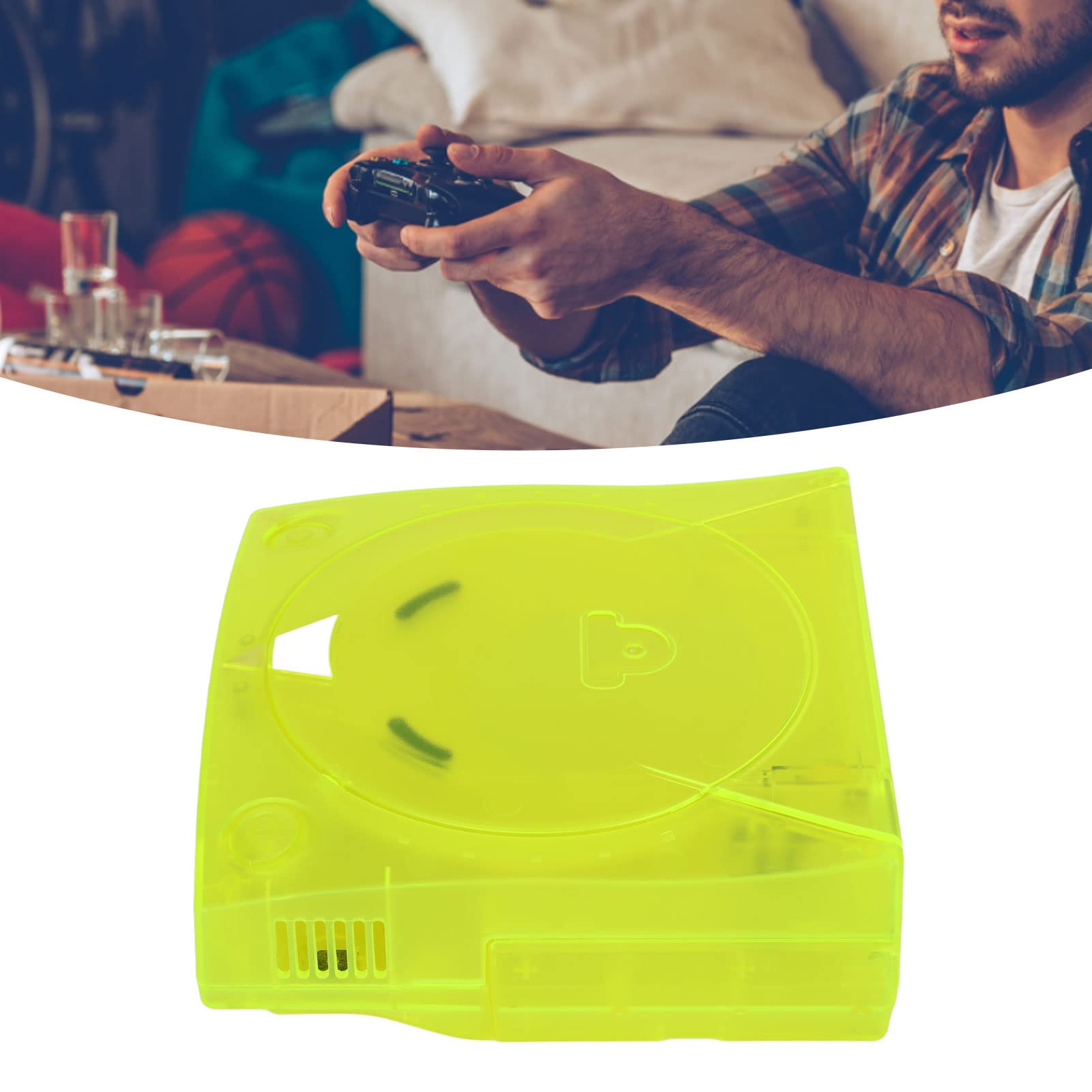 Guscio 'alloggiamento, Alloggiamento Traslucido per Console di Gioco retrò, Scudo in Plastica Traslucida con Protezione Completa Compatibile per Dreamcast DC