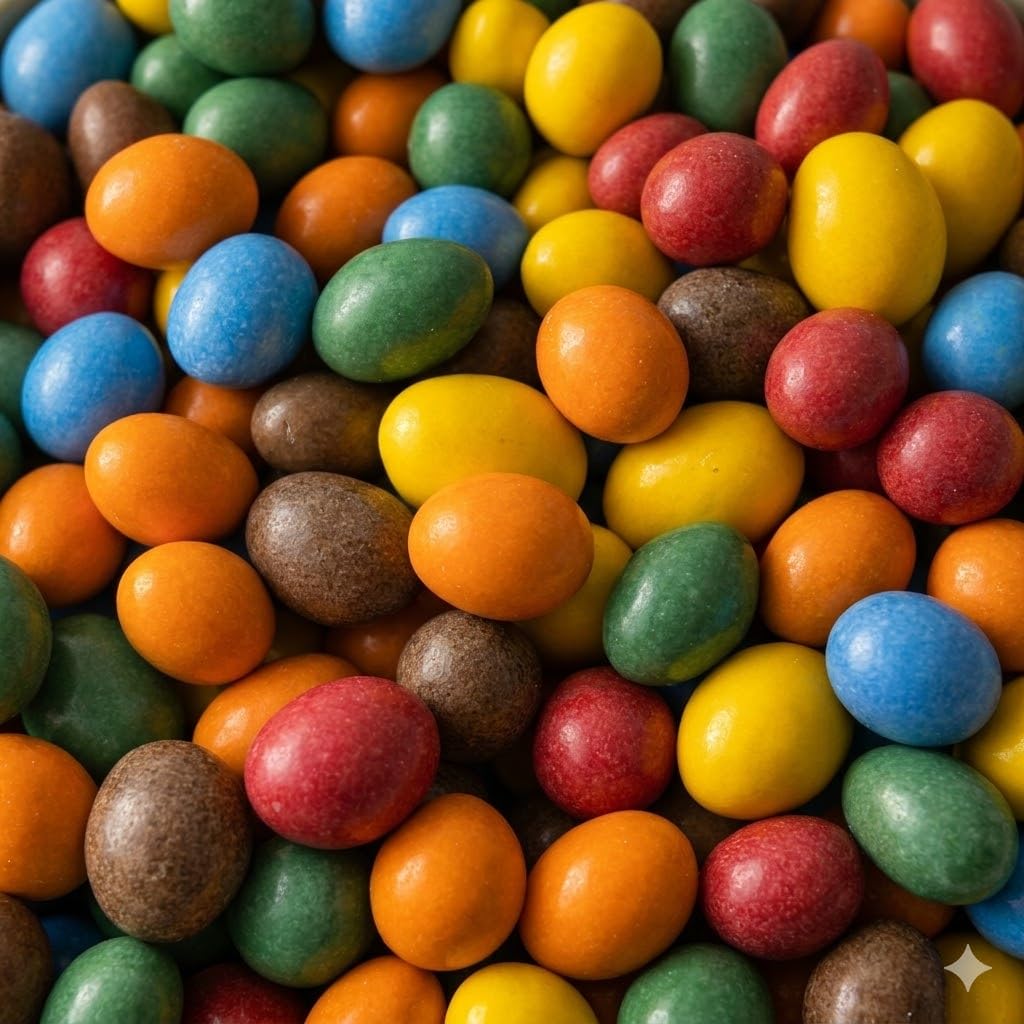 NULTHY Cacahuetes Bañados en Chocolate con Leche 500g | Snack Dulce y Crujiente de Colores | Ideal para Picoteo, Fiestas Infantiles y Regalos