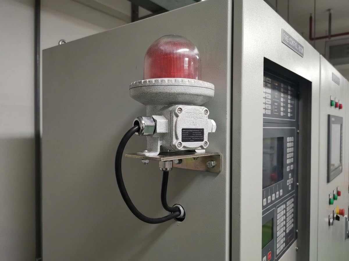 Las luces de advertencia a prueba de explosiones 120 dB 180 dB CC 24 V se pueden utilizar en zonas peligrosas como gasolineras, estaciones de aceite, luz de alarma a prueba de explosiones
