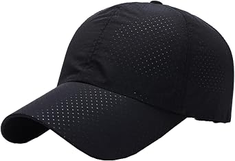 Elonglin Quick Dry Baseball Cap Mesh Workout Hats for Running Hiking Golf Fishing for Men Women