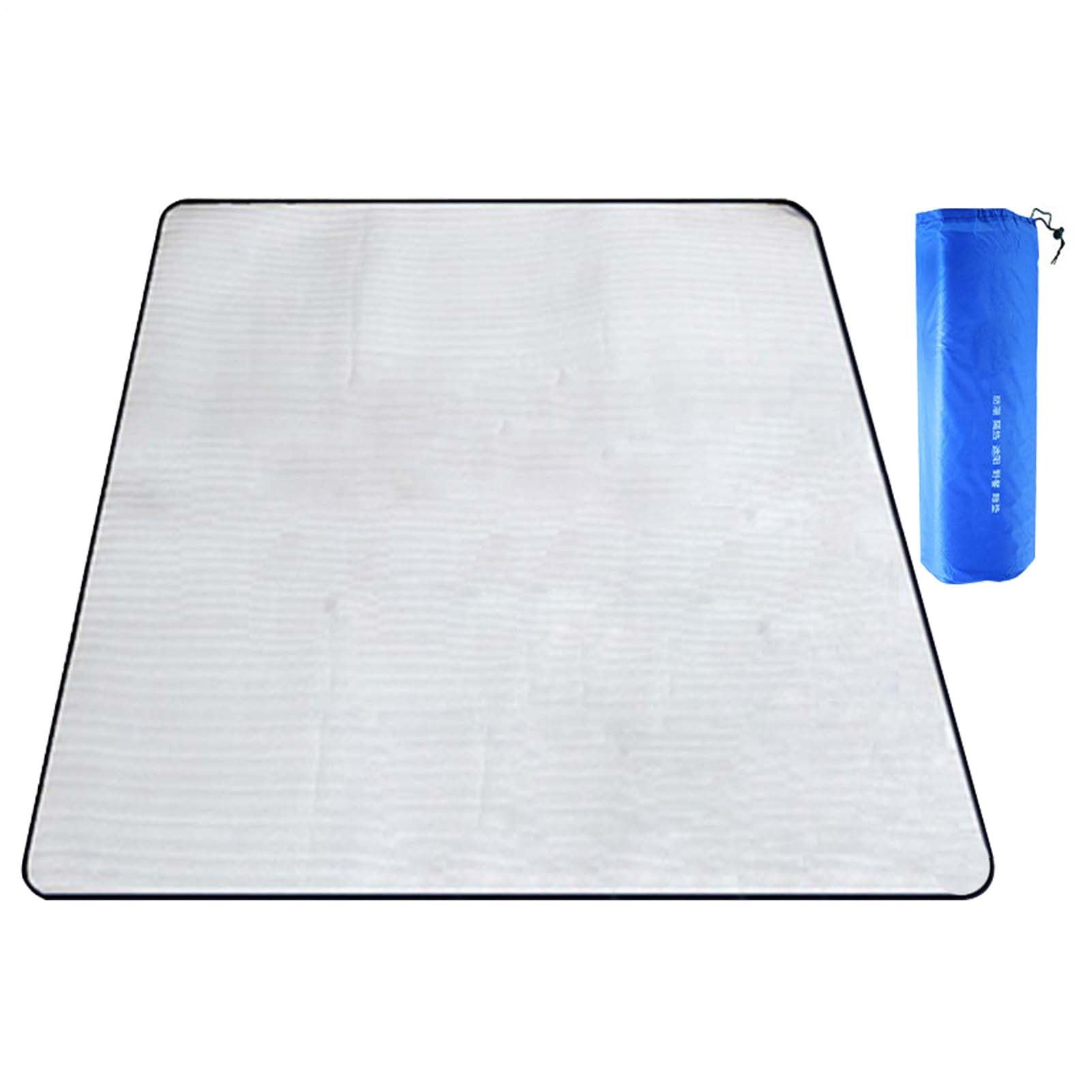 200 * 200CM Aluminium Foil Camping Mat, Portable Tent Floor Mat, Foldable Double Sided Tent Aluminum Foil Pad, for Outdoor Camping, Hiking, Travel, Picnic, Beach Garden Park