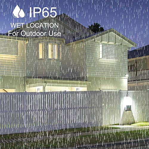 Dakason 18W Led Wall Pack Light With Dusk-To-Dawn Photocell, 2160Lm 5000K Daylight Wall Mount Outdoor Lighting Fixture Ip65 Waterproof, 100-277V Etl Listed, 4 Pack #TOP3