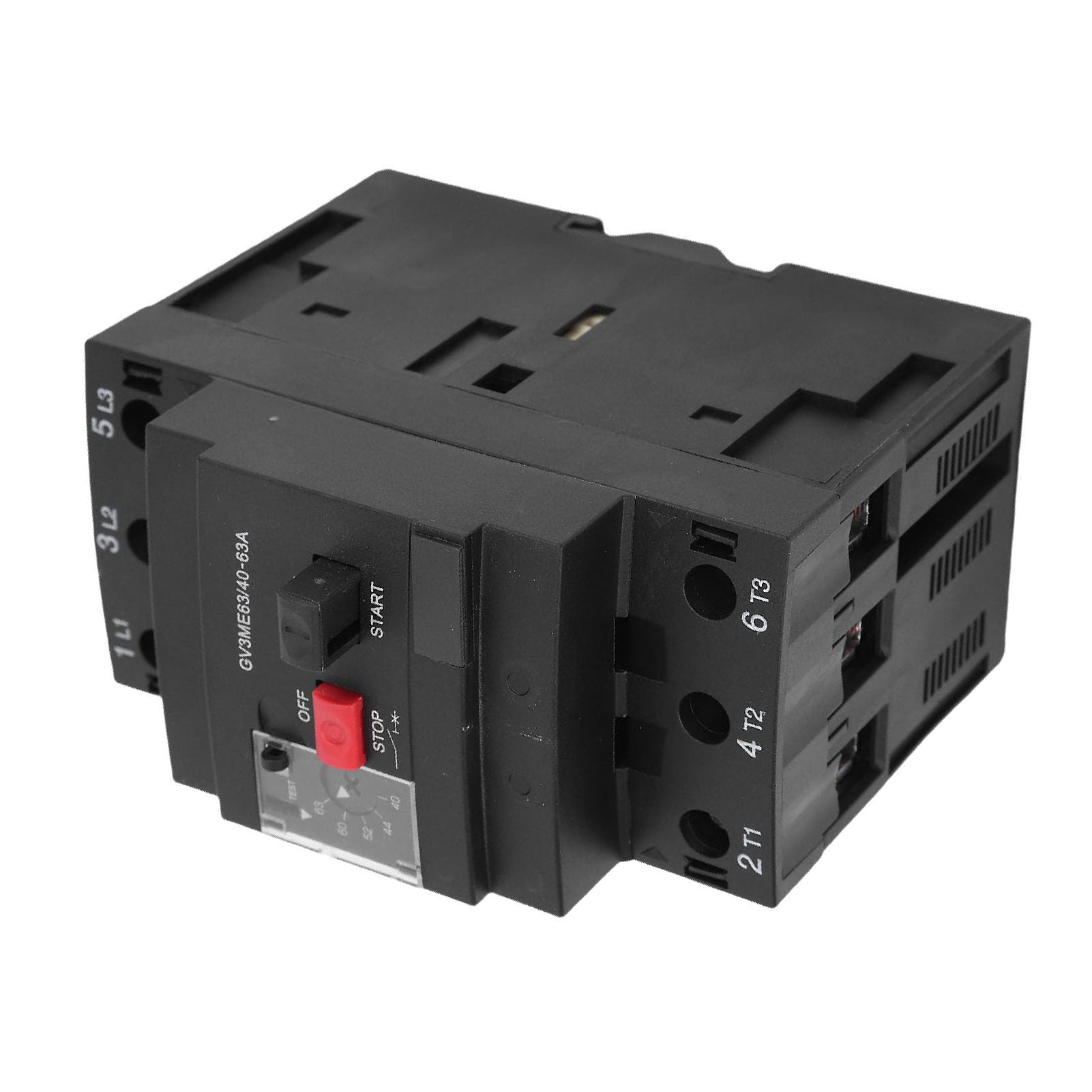 Generic Disyuntor de Motor Protector de Sobrecarga Confiable para Montaje en Riel de 35 Mm 40-63A Adecuado para Diversas Aplicaciones Eléctricas 1 Pieza