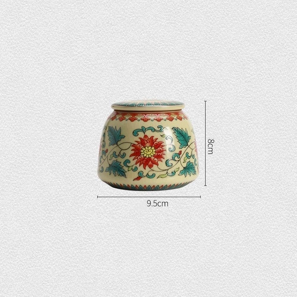 Pojemnik do przechowywania herbaty Ru Kiln Tea Canister Vintage Sealed Storage Tin Może Być Również Używany Do Kawy, Słodyczy, Przypraw dla Sugara