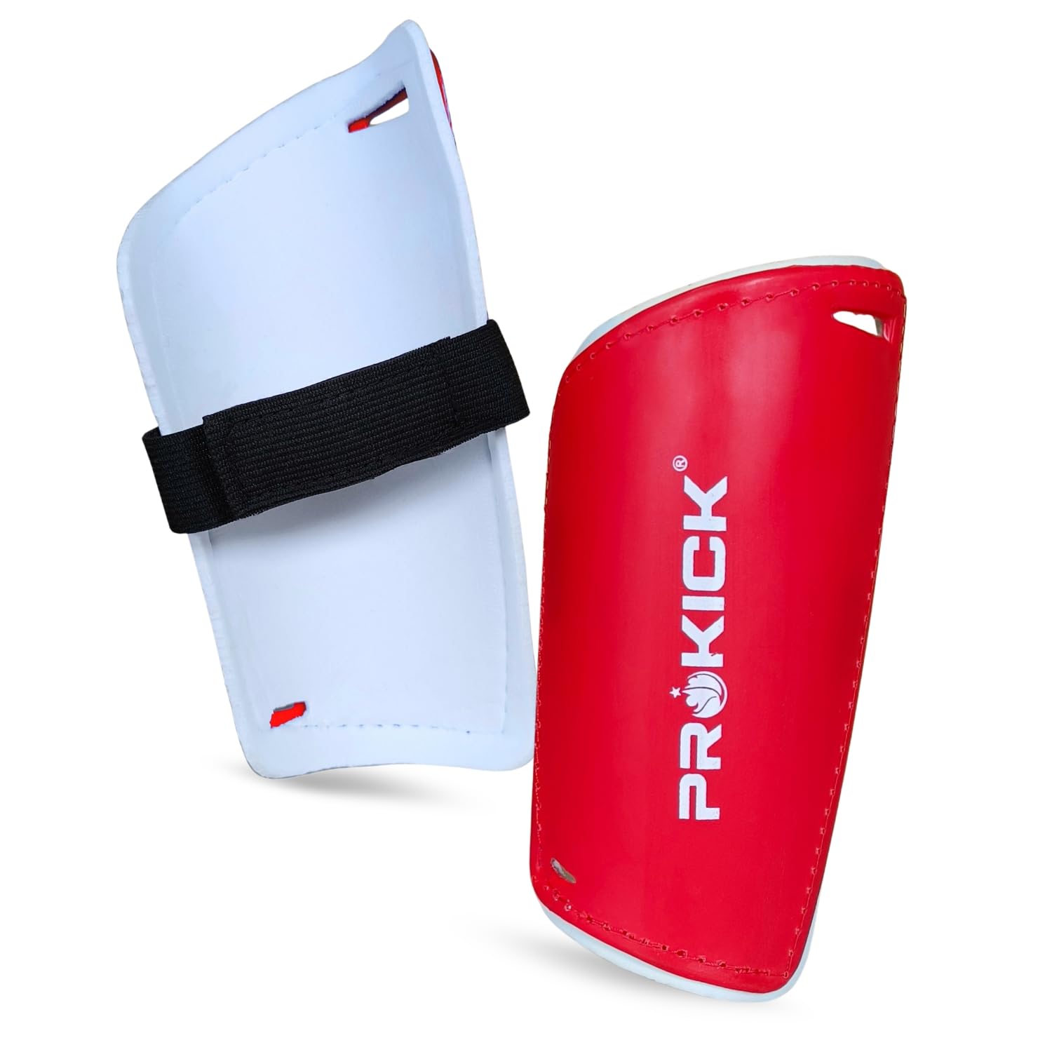 Prokick DefendX Football Shinguards|Soccer Shin Guards with Adjustable Straps for Boys Girls Teenagers Adults|Ideal for Football Games Matches, Training, Skateboarding, Cycling|Size-Standard (Red)-image-11