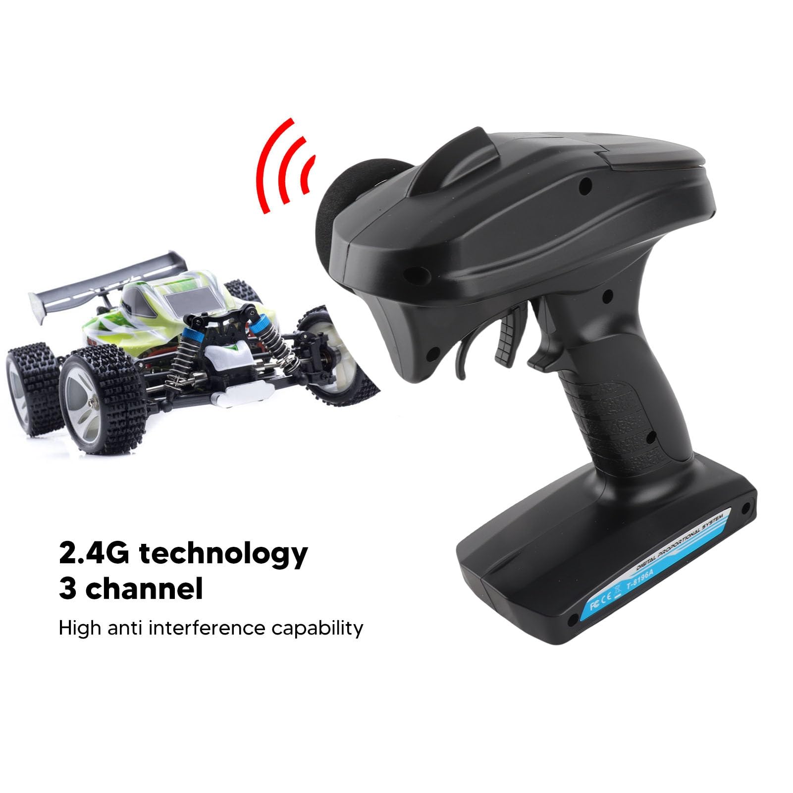 Odbiornik RC, 2,4 G, 3 kanały, profesjonalny odbiornik radiowy RC do łodzi RC