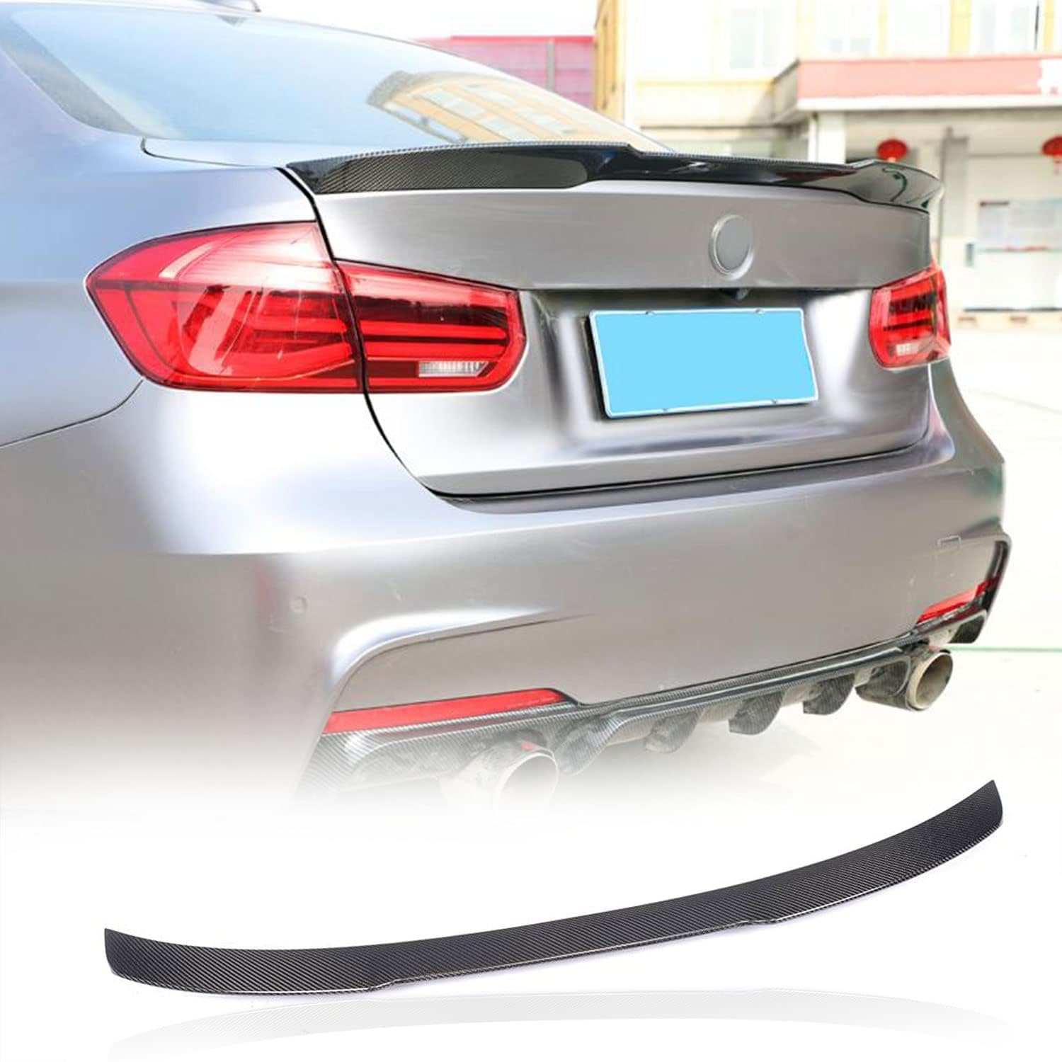 Amazon | カーボン製 リア スポイラー for BMW 3系 F30 F80 用 リア 