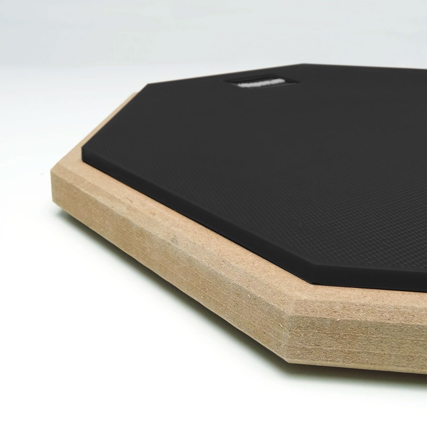 keepdrum DP-BK8 Tapis d'entraînement pour batterie Noir 20,3 cm avec trépied et baguettes