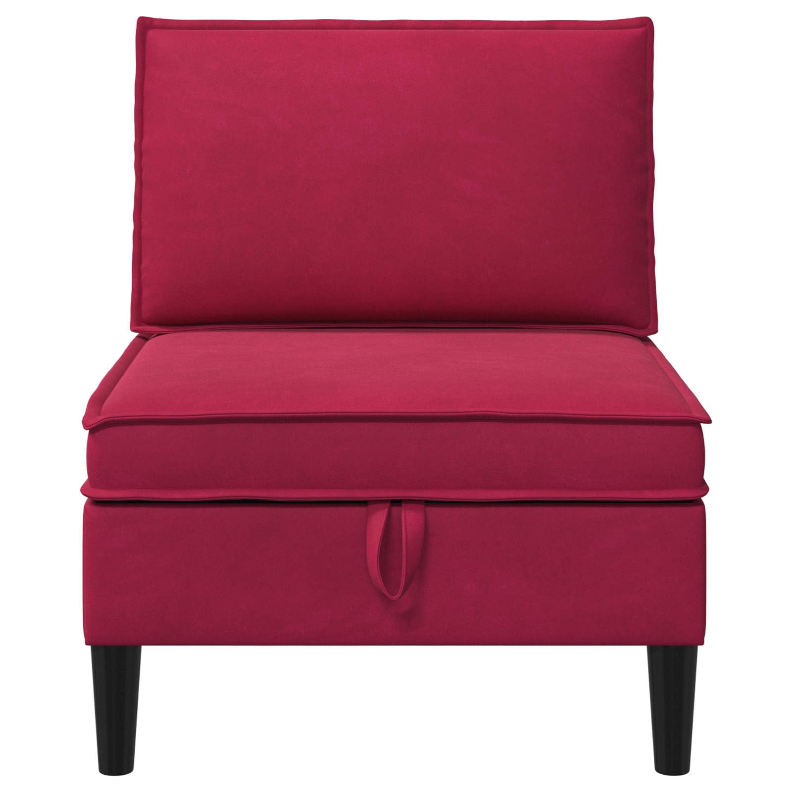 Sofá con espacio de almacenamiento de terciopelo rojo vino, muebles tapizados modernos, dos plazas, con función de cama, función relax y asiento plegable, adecuado para salón, habitación de