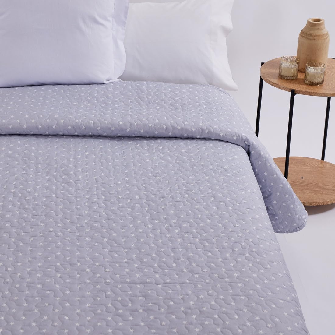 10XDIEZ Colcha boutie Microfibra - Cama 150cm, Stars