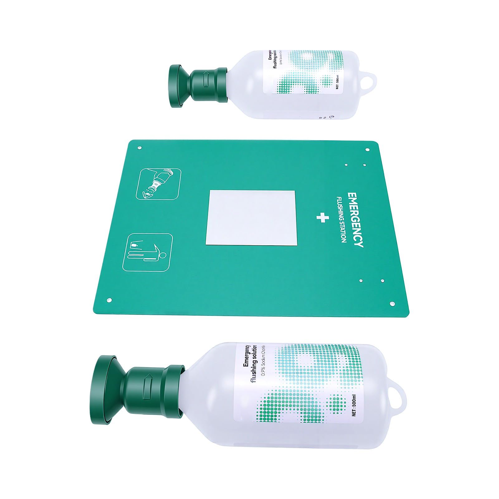 Sorandy Station de Rinçage Oculaire D'urgence avec 2 Bouteilles de 32 Oz