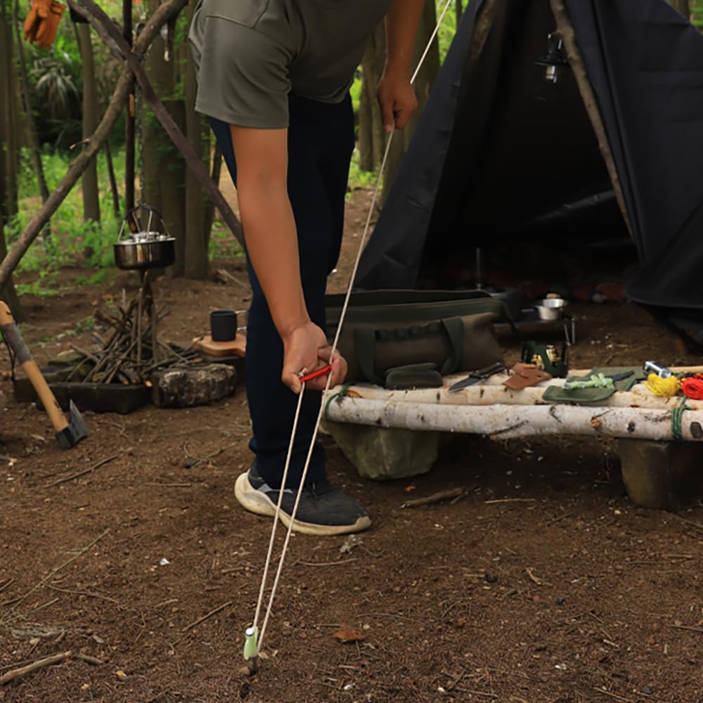 Takelablaze Guyline Tensioners Aluminum Alloy Tent Cord Tensioner Guyline Adjuster Guyline Cord Fasteners Tent Accessories for Tents Tarps Camping Hiking Backpacking, Red 10Packs