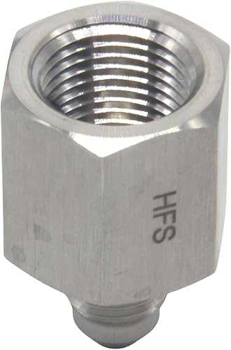 Miniatura 2 de HFS (R) Adaptador reductor de tubo hembra NPT de 38 pulgadas a 14 pulgadas macho JIC de acero inoxidable 304 (38 pulgadas FNPT x 14 pulgadas MJIC)
