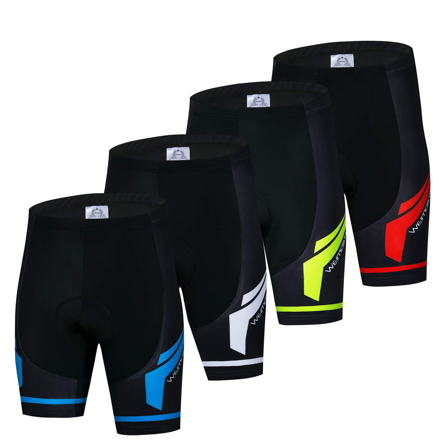 Weimostar Cycling Shorts Men Bike Shorts Gel Padded MTB Bicycle Shorts Mountain Road Racing Tights Pants for Male Summer Riding Cycle Bottom Breathable White XXL