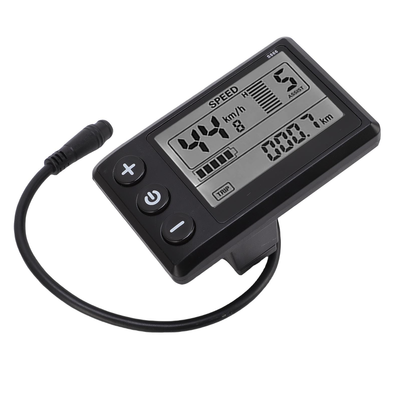 CHICIRIS electric bike display, waterproof LCD panel with 6-pin connector, scooter cycling display for commuters, riders and daily use
