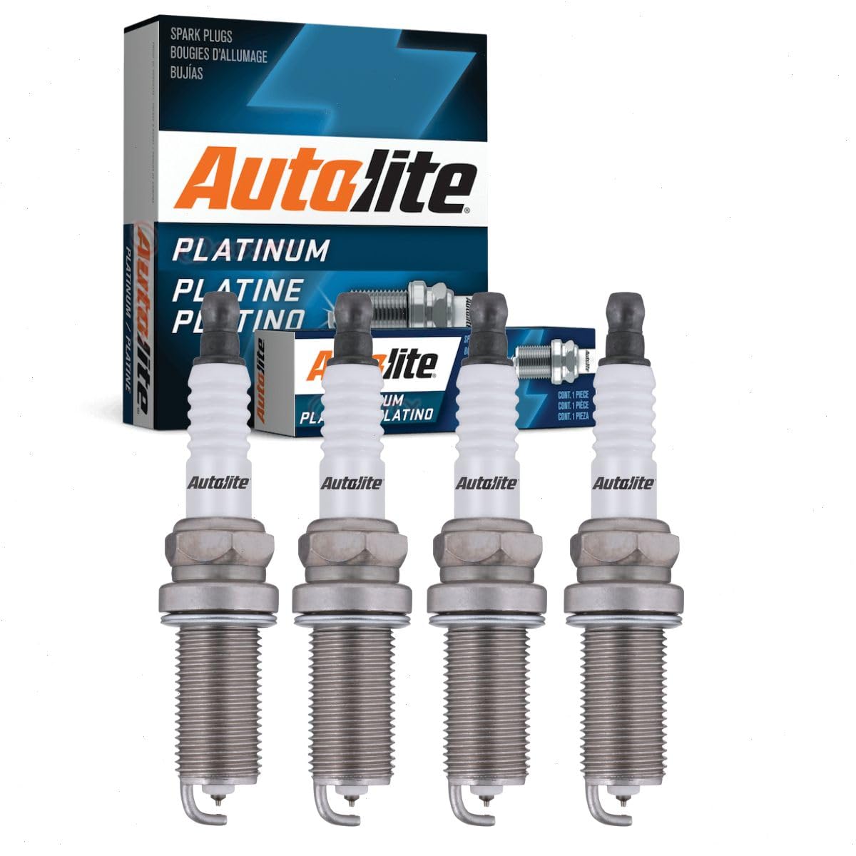 4 pc Autolite Platinum Spark Plugs compatible with Mitsubishi Galant 2.4L L4 2004-2012