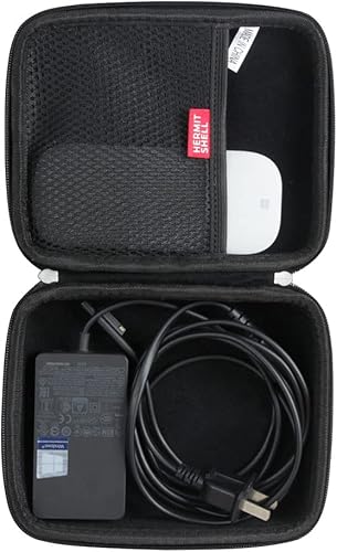 Hermitshell Funda rígida de viaje para cargador Microsoft Surface + mouse + otros accesorios esenciales